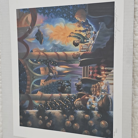 Harry Potter "Christmas In The Great Hall" Original Fine Art Print Mary GrandPré - Picture 1 of 11